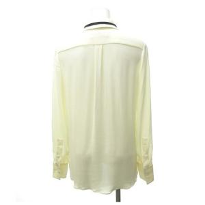 VALENTINO リボン付 シルクシャツ ブラウス 長袖 ロングスリーブ イタリア製 アイボリー 40