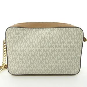 MICHAEL KORS ジェットセットアイテム シグネチャー ショルダーバッグ チェーン MKロゴ 35F8GTTC3B ホワイト ベージュ