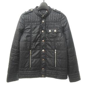 中綿 キルティング ライダース ジャケット ブルゾン ブラック 4