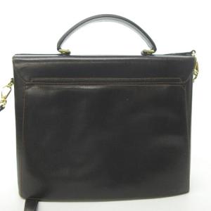 Salvatore Ferragamo ヴィンテージ 2WAY ハンドバッグ ショルダーバッグ ビジネスバッグ レザー ブラウン 0910