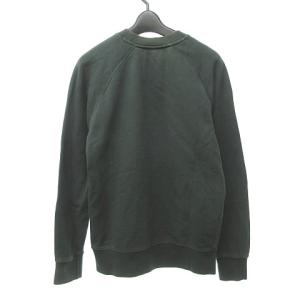 Maison Kitsuné トレーナー Parisien スウェット クルーネック コットン グリーン レッド XS 0916