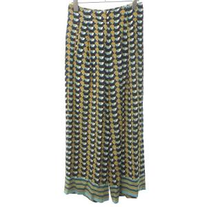 ETRO 美品 ジオメトリック ワイド パンツ スラックス 総柄 マルチカラー