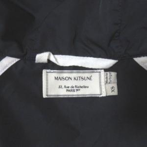 Maison Kitsuné ジャケット パーカー ジップアップ ワッペン ネイビー XS STK X 0920