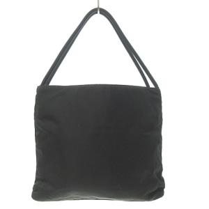 PRADA ハンドバッグ 三角プレート ナイロン 黒