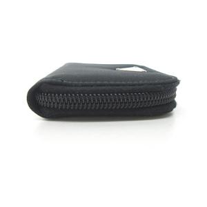 PRADA ロゴプレート コインケース ミニ ウォレット 財布 ポコノ ナイロン ブラック