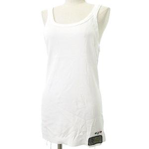 タグ付き ロゴワッペン タンクトップ カットソー 無地 トップス 国内正規 S ホワイト