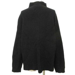 Theory 18AW ニット セーター リブ 切替 プルオーバー 長袖 ハイネック S ブラック 0920