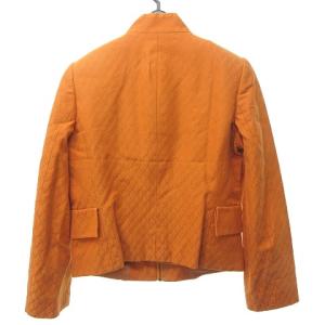 VALENTINO ROMA スタンドカラー ジップ ジャケット ショート丈 総柄 ヴィンテージ オレンジ 42