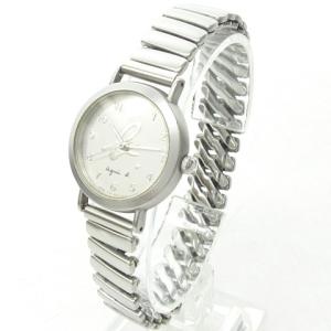 agnes b. V701-6210 腕時計 ステンレスベルト ヴィンテージ風 ロゴ 稼働品 シルバー 0926