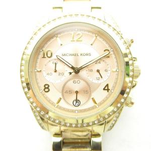 MK-6316 腕時計 ステンレスベルト 稼働品 ブレア クォーツ 電池式 生活防水 クロノグラフ カレンダー アナログウォッチ