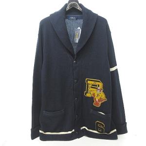 POLO RALPH LAUREN タイガー ワッペン カーディガン XXL 紺