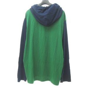 POLO RALPH LAUREN 近年 ラバー プリント プルオーバー Tシャツ ロンT パーカー カットソー ロゴ 国内正規品 緑 グリーン 紺 ネイビー