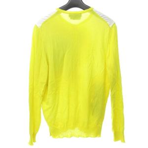 Salvatore Ferragamo シルク プリント カーディガン ニット セーター 国内正規品 イエロー M