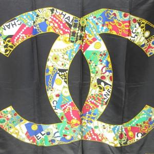 ココマークジュエリー柄 スカーフ シルク マルチカラー