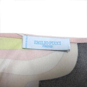 Emilio Pucci プッチ柄 ワンピース キャミ ひざ丈 カシュクール シルク マルチカラー 日本サイズM相当 I40 F38 GB-USA6