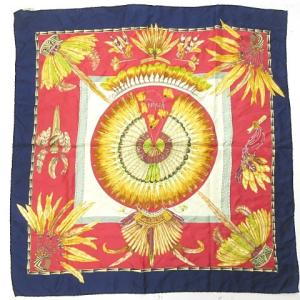 BRAZIL カレ90 カレジェアン スカーフ ストール 大判 マルチカラー