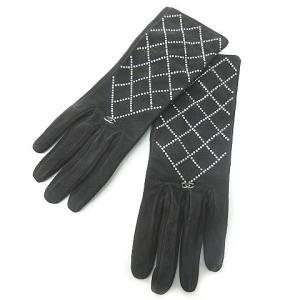 手袋 グローブ ココマーク スウェード 19B レザー ラメ 装飾 7 1