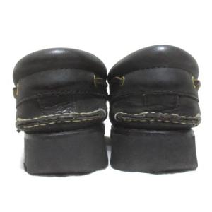 Timberland デッキ ローファー モカシン オーセンティック 3アイレット クラシック レザー ブラック