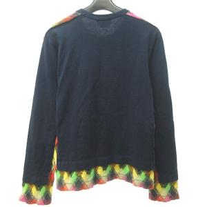 COMME des GARCONS HOMME PLUS EVER GREEN 希少 初期 AD2005 異素材 クルーネック カットソー Tシャツ ドッキング 長袖 日本製 PQ-T210