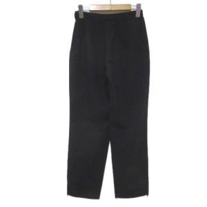 Salvatore Ferragamo タックパンツ スラックス 薄手 ウール チャコールグレー