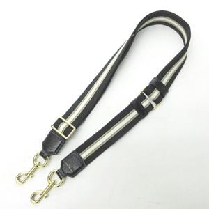 ショルダーストラップ  ストライプ ゴールド金具 ブラック ホワイト ベージュ RRR 1015
