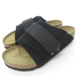 BIRKENSTOCK 1022350 Classic Kyoto Nubuck Black Suede Leather キョウト サンダル スライド