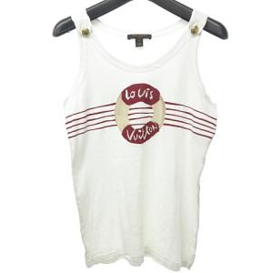 マリン ボーダー カットソー トップス ロゴ ラインストーン プリント 金ボタン ホワイト