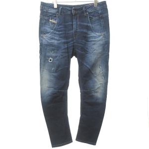 DIESEL ROOT Denim FAYZA リペア加工 デニム パンツ ジーンズ ストレッチ有 青 ブルー インディゴ 27 約M 1029