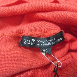 23区 タグ付き 半袖ニット タートルネック 13号 レッド