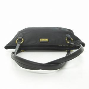 kate spade new york トートバッグ ハンドバッグ ナイロン ロゴプレート スクエア ブラック