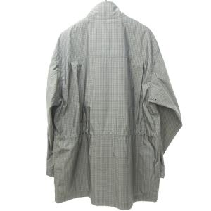 Aquascutum GOLF 美品 チェック ナイロン ジャケット ブルゾン 軽量 薄手 日本製 ゴルフウェア グレー M 1104 IBO30