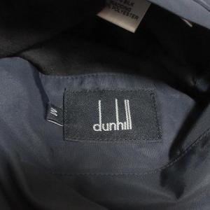 dunhill ジャケット リバーシブル 中綿 ジップアップ スタンドカラー ナイロン シルク M ネイビー グレー