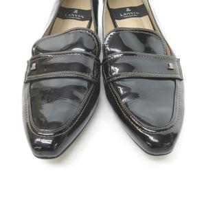 LANVIN collection エナメル パテント ローファー パンプス