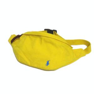 ボディバック イエロー ウエストポーチ ウエストバッグ 黄 ワンポイント ONE SIZE コットン 男女兼用 ユニセックス