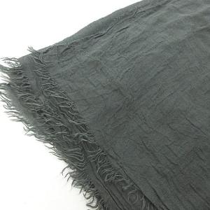 Faliero Sarti 美品 ストール ショール スカーフ パシュミナ 大判 イタリア製 カシミヤ混 モダール グレー 1126 IBO32