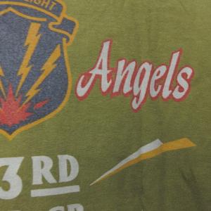 BUZZ RICKSON’S HELL'S ANGELS プリント Tシャツ カットソー ミリタリー 丸胴 USA製 第303爆撃航空群 米軍 東洋エンタープライズ