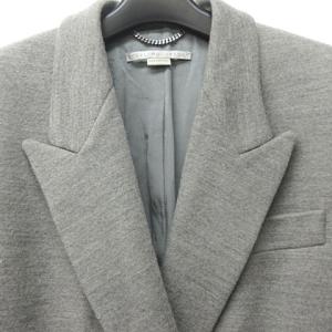 STELLA McCARTNEY ダブル テーラード コート ジャケット 国内正規品 36 グレー