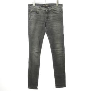 D01 W/SK-LW デニム ローライズ スキニー ジッパーフライ ジーンズ グレー 26