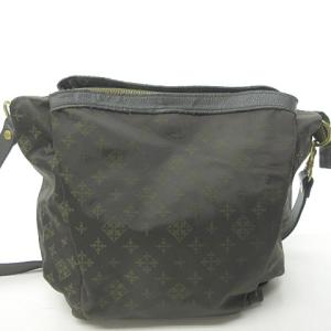russet 2WAY ロゴ プリント ナイロン ショルダーバッグ クロスボディ 日本製 軽量 総柄 グレー 緑 グリーンカーキ 1203