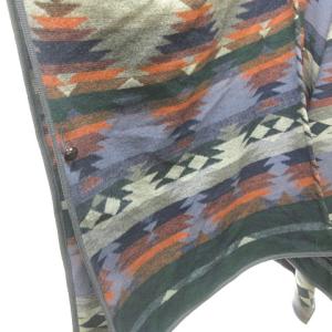 GRACE CONTINENTAL ネイティブ柄 ポンチョ コート ジャケット カーディガン ケープ エスニック F マルチカラー