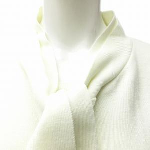 Chesty タグ付き 20年 パール ニット ワンピース ドッキング ボウタイ 20B503 1 約S?M 白 ホワイト 黒 ブラック