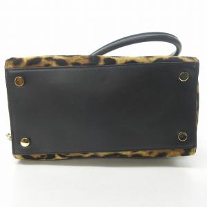 MICHAEL KORS ハラコ ショルダーバッグ トートバッグ ハンドバッグ 斜め掛けカバン クロスボディ レザー レオパード柄 カデナ付 2WAY