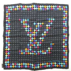 LVロゴ マルチフラワー モノグラム スカーフ マルチカラー