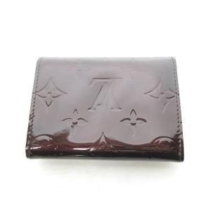 LOUIS VUITTON M91409 アンヴェロップ カルト ドゥ ヴィジット カードケース ヴェルニ アマラント パテント