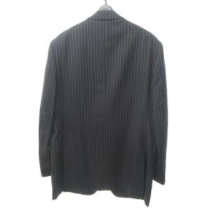 Brooks Brothers 1818 セットアップ ストライプ スーツ上下 シングル 3B ウール 紺 ネイビー 42REG 35W 約XL 1219