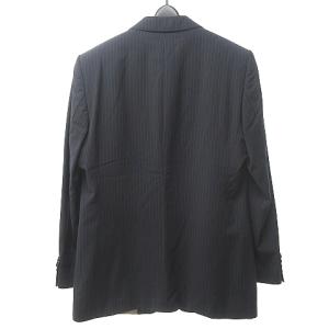 HUGO BOSS super100 ストライプ スーツ テーラード ジャケット ブレザー パンツ スラックス 上下 国内正規品 紺 ネイビー