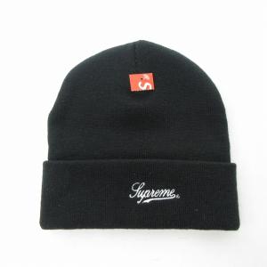 Supreme タグ付き 18AW Luden`s Beanie ニットキャップ ビーニー チェリー 黒 
