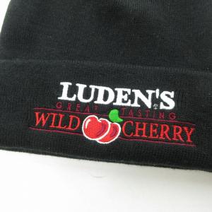 Supreme タグ付き 18AW Luden`s Beanie ニットキャップ ビーニー チェリー 黒 