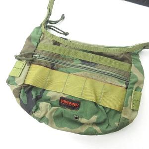 BRIEFING カモフラージュ柄 ショルダーバッグ 迷彩 ミリタリー カーキ 緑 グリーン 1222