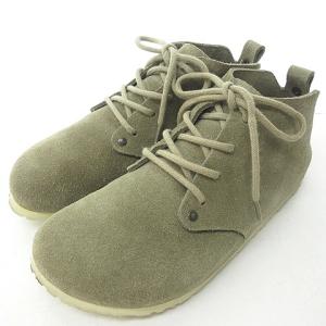 BIRKENSTOCK Dundee ダンディー レースアップ シューズ スニーカー スエード グレー ベージュ 24cm 1222